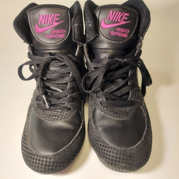 Womens Nike Greco 8.5 Black/ Violet Wrestling Shoe